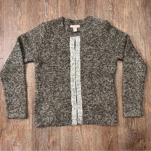 Banana Republic Sweaters - Banana Republic Mohair Blend Sequin-Trim Sweater Jacket - Size M